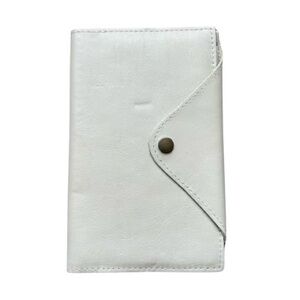 Large Leather Snap Journal in Bone BNWOT